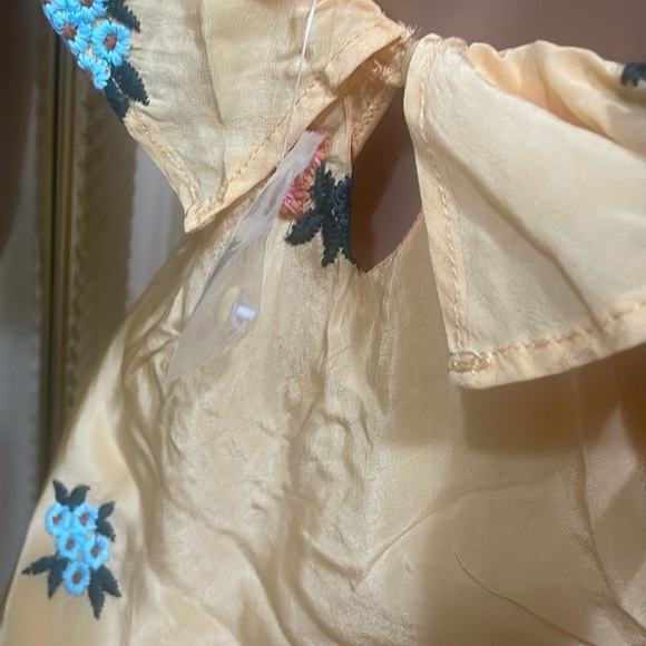 Free people Bali Santa Cruz floral embroidered puff sleeve maxi dress - Picture 6 of 16